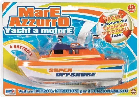 RS Toys Barca cu motor Mare Azurro, functioneaza cu baterii