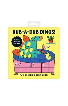 Rub-A-Dub Dinos! Color Magic Bath Book - Mudpuppy