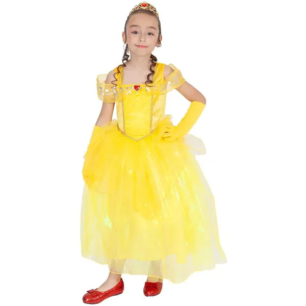 Rubies Costum de carnaval - Printesa (galben)