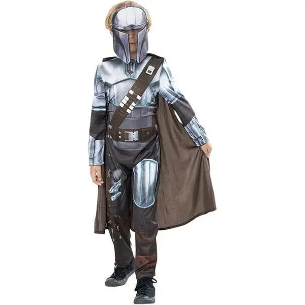 Rubies Costum de carnaval Rubies Green Collection - Mandalorian, Verde, Salopeta si masca