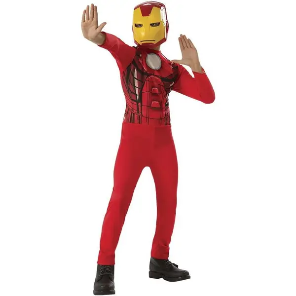 Rubies Costum de carnaval Rubies Iron Man Deluxe, Rosu, cu masca
