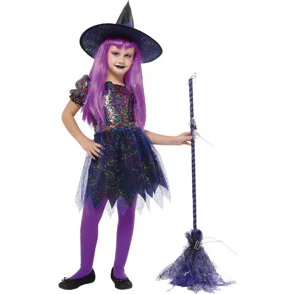 Rubies Costum de carnaval Rubies Vrajitoare sclipitoare, pentru copii, 3-4 ani, poliester, mov