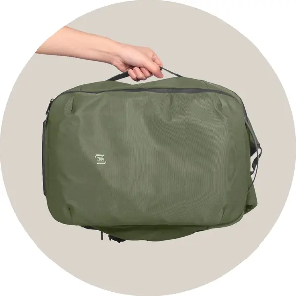 Rucsac 18l, 42x32x13cm, maner lateral, compartiment haine, Oxford Identity Executive, kaki