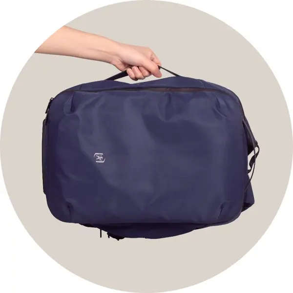 Rucsac 18l, 42x32x13cm, maner lateral, compartiment haine, Oxford Identity Executive, bleumarin