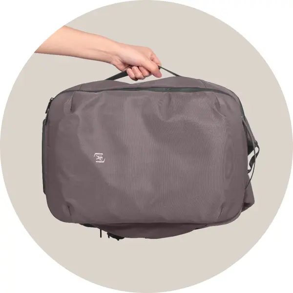 Rucsac 18l, 42x32x13cm, maner lateral, compartiment haine, Oxford Identity Executive, gri