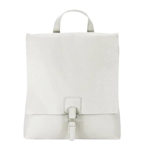 Rucsac 2 in 1 alb din piele naturala 5974-28 M11