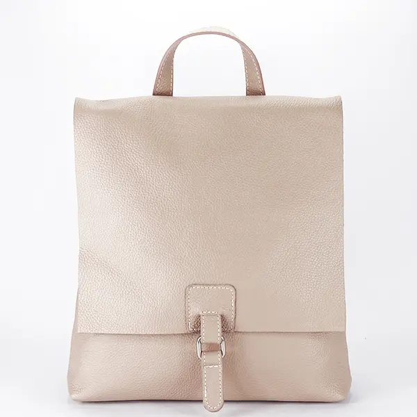Rucsac 2 in 1 roz din piele naturala 5974-28 M11
