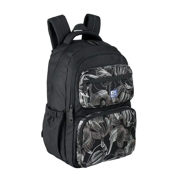 Rucsac 25l, 44x32x18cm, Oxford Dream Tech Holografic, negru floral