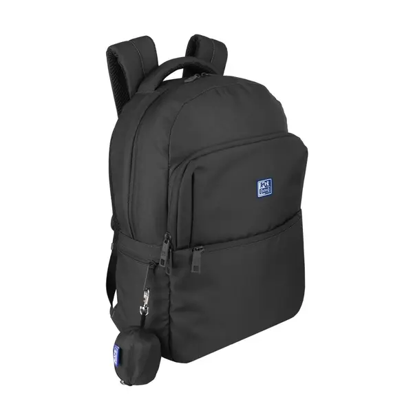 Rucsac 28l, 42x30x15cm, compartiment laptop, husa ploaie inclusa, Oxford B-Ready, negru