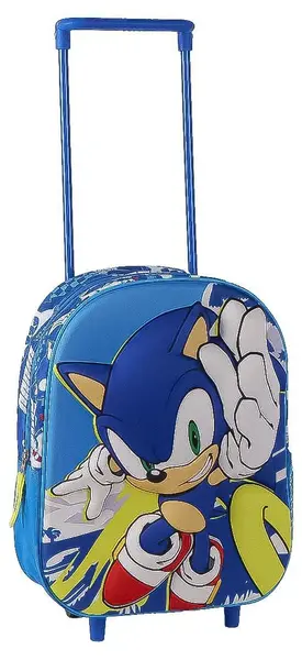 Rucsac 3D pentru grădiniță cu roți Cerda Sonic