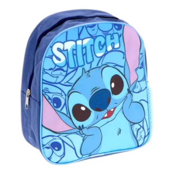 Rucsac copii, 26x22x10 cm, bretele intarite si ajustabile, albastru, Stitch Engros