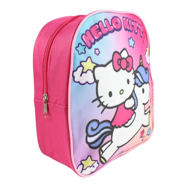 Rucsac copii, 26x22x10 cm, bretele intarite si ajustabile, multicolor, Hello Kitty Engros