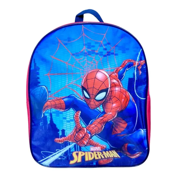 Rucsac copii, 30x26x10 cm, bretele ajustabile, rosu, Spiderman Engros