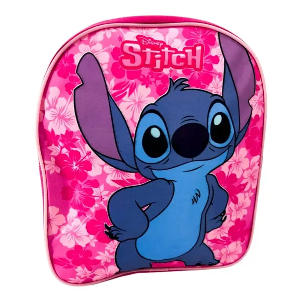 Rucsac copii, 30x26x10 cm, bretele ajustabile, roz, Stitch Engros
