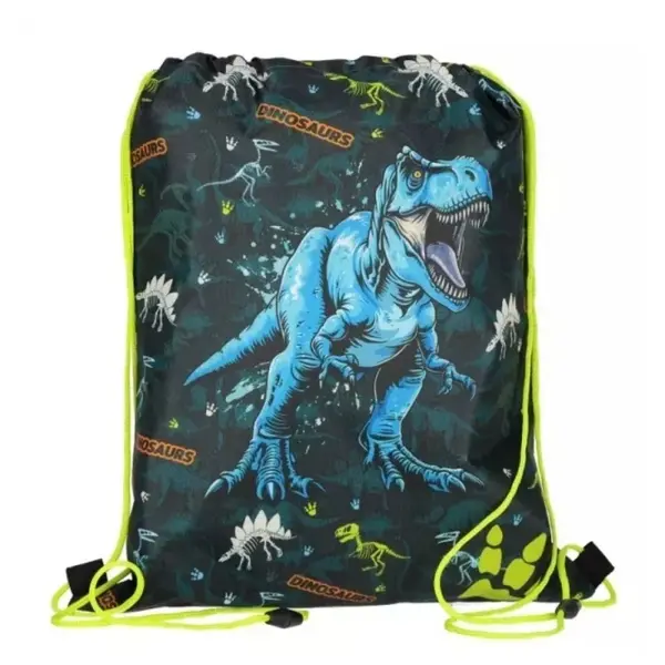 Rucsac cu snur pentru copii,imprimeu Starpak Dino Glow,38x33 cm