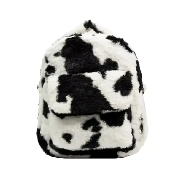 Rucsac dama, Arlenis GT3715, Negru/Alb