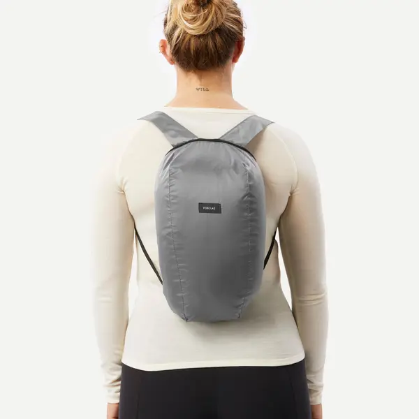 Rucsac de buzunar pliabil 10L, Travel 100 gri