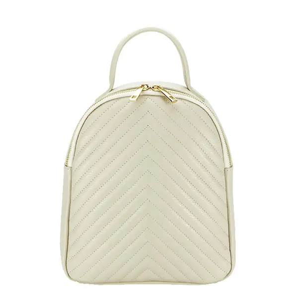 Rucsac din piele naturala 8955 121 Crem