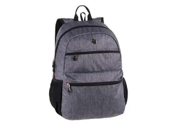 Rucsac ergonomic pentru scoala cu compartimet laptop,model Cationic Gray,46x33x23 cm
