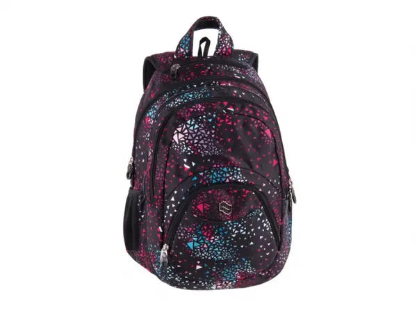 Rucsac ergonomic pentru scoala2 in 1 cu compartiment laptop,model Teens Black Cosmos,50x32x25 cm