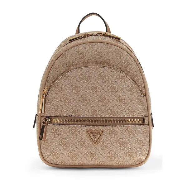 Rucsac femei Guess Manhatan II maro cu logo 911RUCSHWSG7118320M