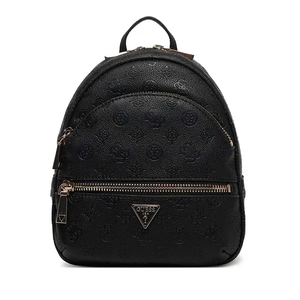 Rucsac femei Guess Manhatan II negru cu logo frontal 911RUCSHWPD7118320N
