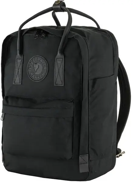 Rucsac Fjallraven Kanken Laptop 15'' - Black - cu mânere negre