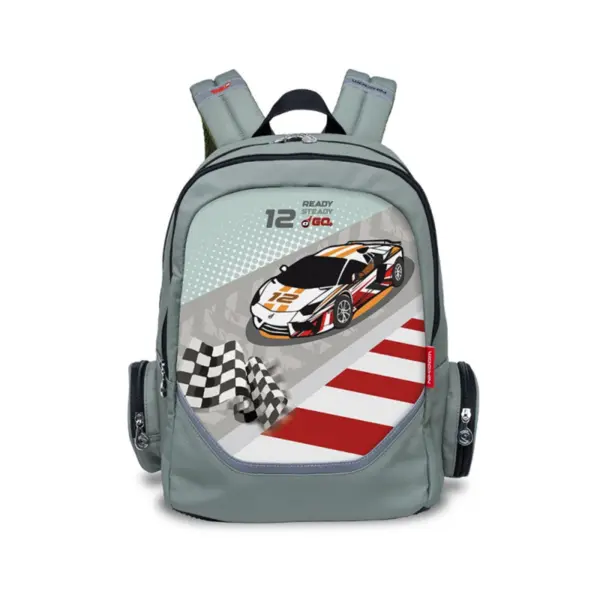 Rucsac gradinita roller, 38x29x17 cm, Go, Race Car, Nikidom