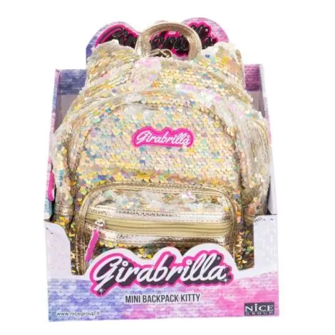 Rucsac mini Girabrilla Kitty , model Pisicuta cu paiete reversibile