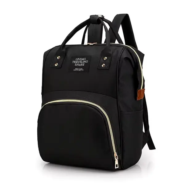 Rucsac multifunctional pentru mamici, Taisia GT3696, Negru