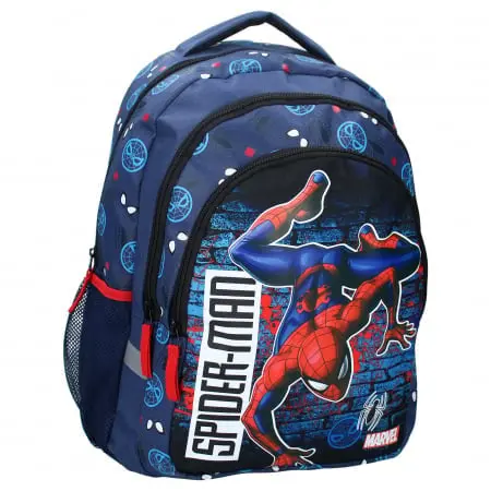 Rucsac pentru copii, 44x33x24 cm, cu trei compartimente, bretele intarite si ajustabile, multicolor, Beyond Amazing, Spiderman Engros