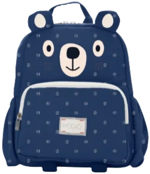 Rucsac pentru copii din bumbac Nuvita - Orso, urs albastru