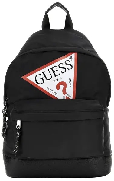 Rucsac pentru copii Guess - Cu logo contrastant, negru