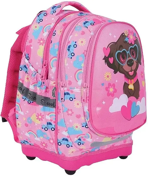 Rucsac școlar anatomic S. Cool Sweet Dog - Cu bază rigidă