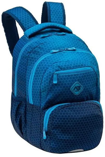 Rucsac școlar Astra Blue Ombre - Cu 3 compartimente