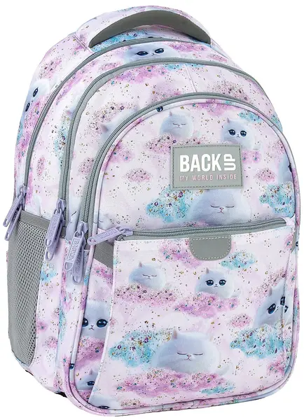 Rucsac școlar BackUp P - Kittens, cu 3 compartimente