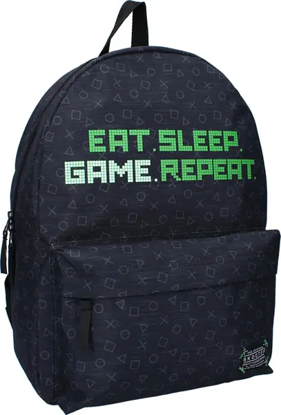 Rucsac școlar Vadobag Skooter - High Score, 1 compartiment, negru