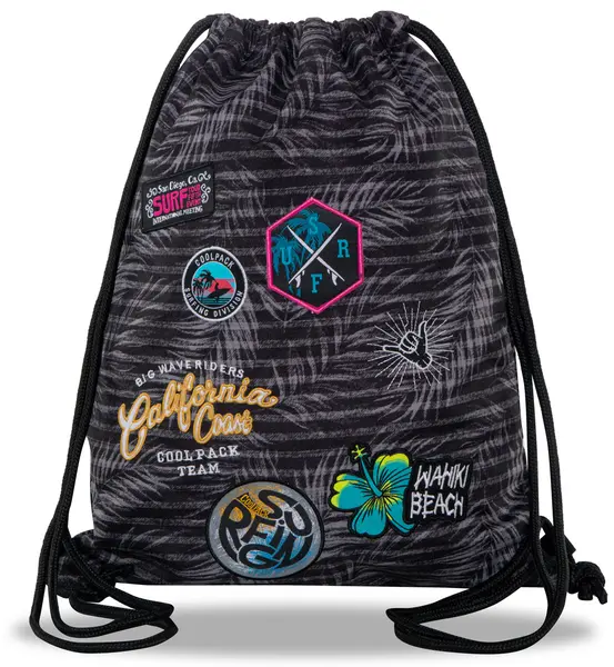 Rucsac sport cu siret ool Pack Sprint Badges G - Gri