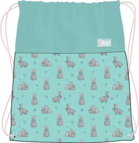 Rucsac sport St. Right Grey Rabbits - Cu șireturi
