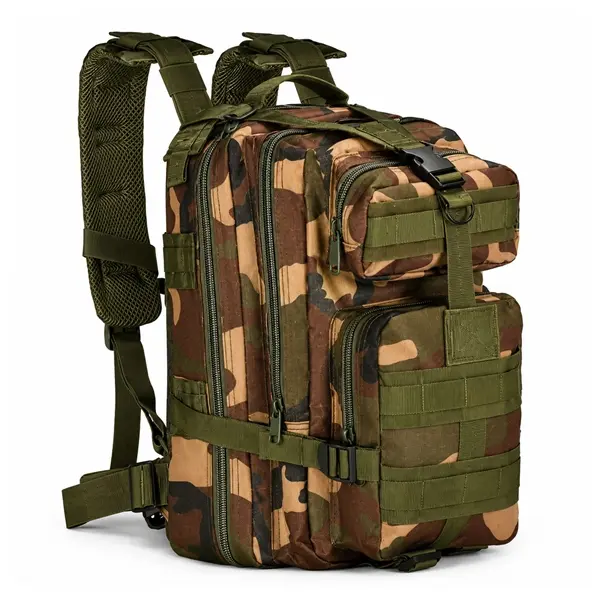 Rucsac Tactic Militar de Supraviețuire 28L DEPOX , Camuflaj, Compartimente Multiple, Sistem MOLLE