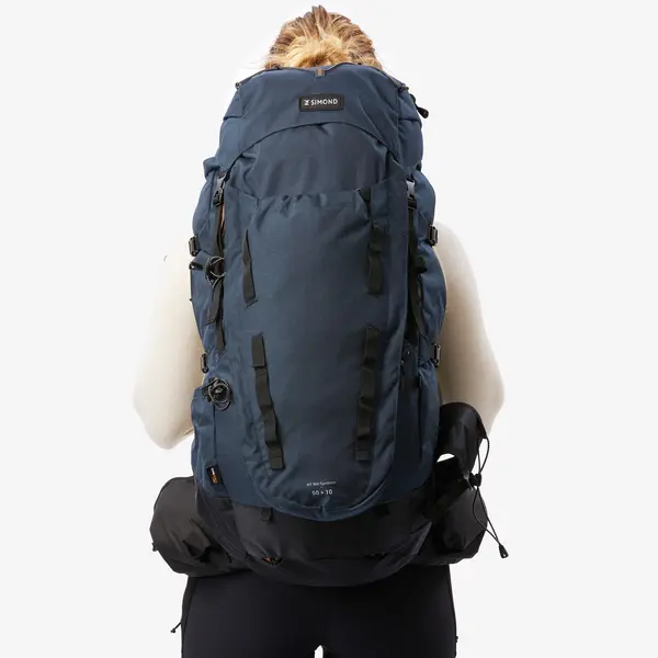 Rucsac Trekking cu husă ploaie MT900 Symbium 50+10L Gri Damă