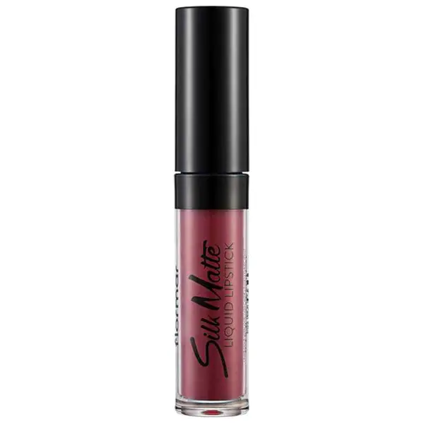 Ruj de buze lichid Silk Matte No 15 Pretty Plum, 4.5ml, Flormar