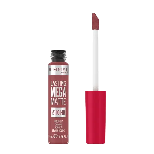 Ruj lichid Lasting Mega Matte 210 Rose & Shine, 7.4ml, Rimmel London 