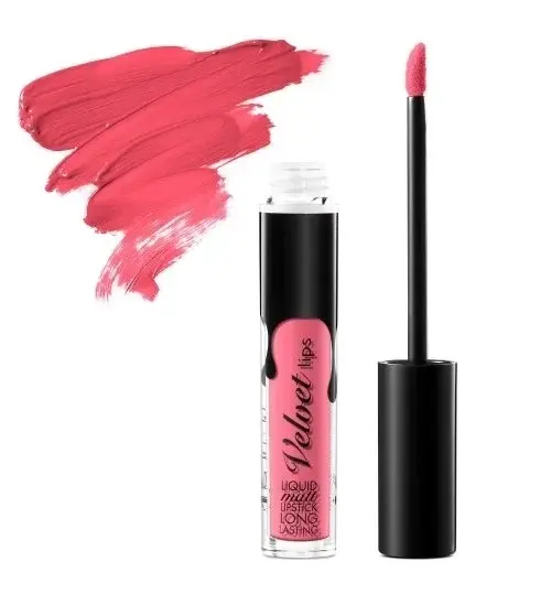 Ruj lichid mat rezistent Velvet Matte Lipstick Cinecitta 02 Coral Nude