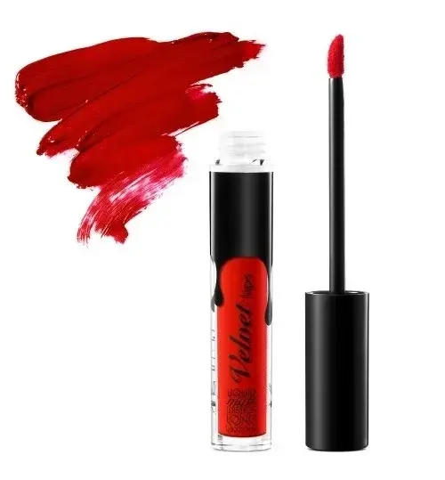 Ruj lichid mat rezistent Velvet Matte Lipstick Cinecitta 06 Classic Red