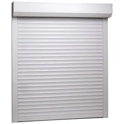 Rulou exterior aluminiu alb cu acționare manuală pentru ferestre
