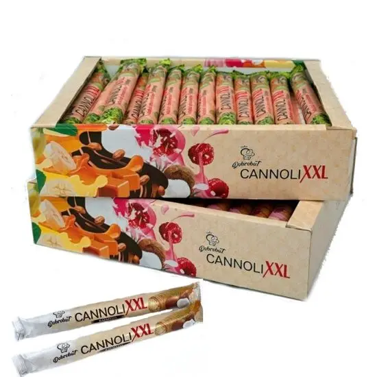 Rulouri crocante cu cremă Cannoli XXL, 42gx40 Engros
