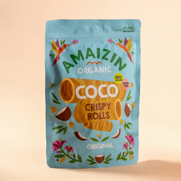 Rulouri crocante din cocos, 140g ECO