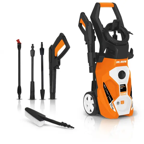 Ruris Aparat de spalat cu presiune RURIS CleanPowerJet1500, 2000 W, 450 l/h, 160 bar, accesorii incluse