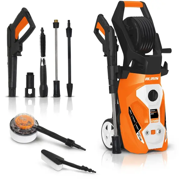 Ruris Aparat de spalat cu presiune RURIS CleanPowerJet1700, 2200 W, 450 l/h, 170 bar, accesorii incluse